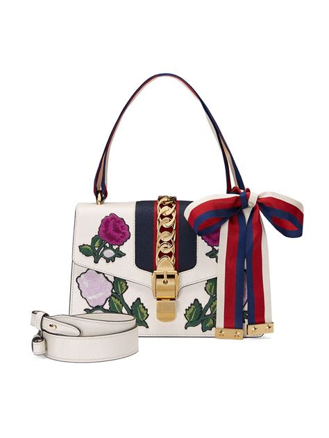 gucci white sylvie embroidered bag price philippines|gucci greenbelt 4 price.